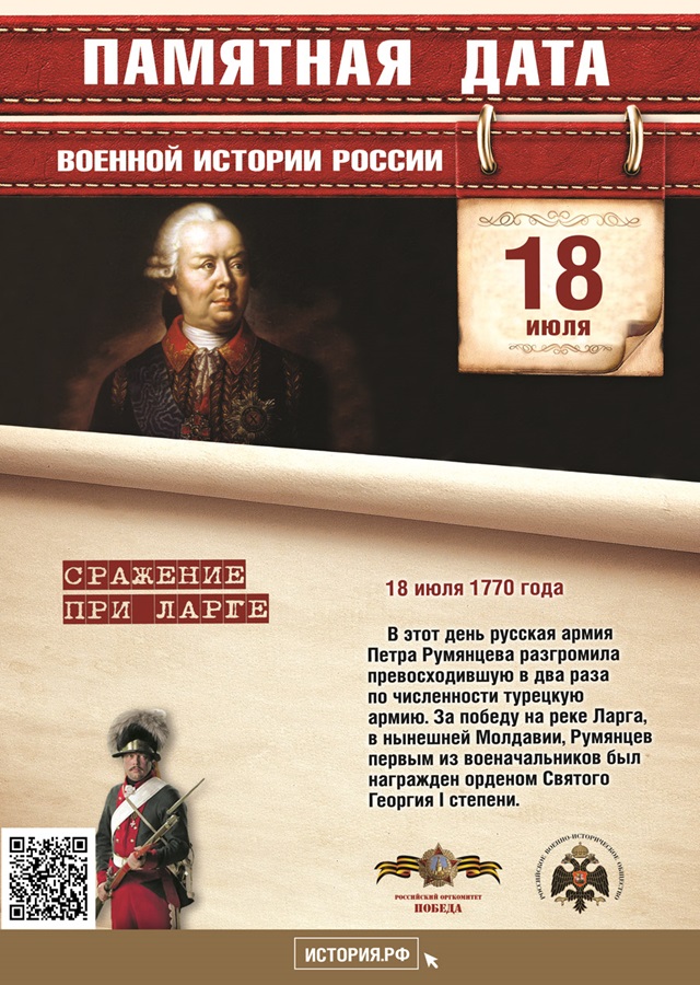 18 июля - Памятная дата военной истории России